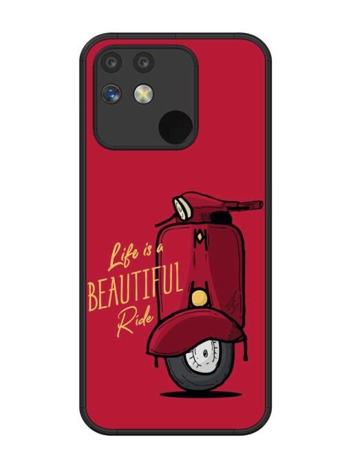 Life Is Beautiful Rides Glossy Metal Phone Cover for Realme Narzo 50 (5G)