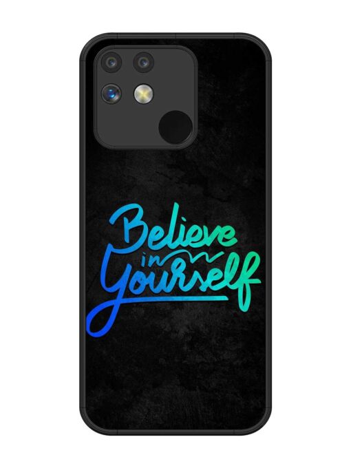 Believe In Yourself Glossy Metal Phone Cover for Realme Narzo 50 (5G)