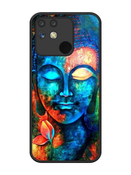 Buddha Painting Glossy Metal Phone Cover for Realme Narzo 50 (5G)