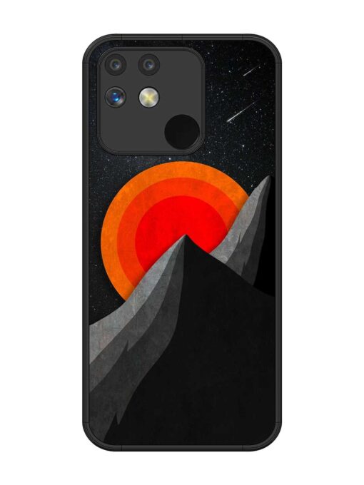 Black Mountain Glossy Metal Phone Cover for Realme Narzo 50 (5G)