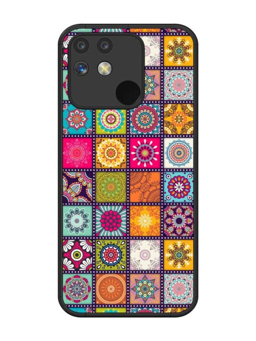 Seamless Pattern Vintage Glossy Metal Phone Cover for Realme Narzo 50 (5G) Zapvi