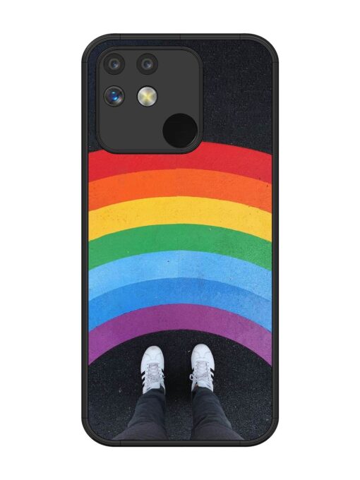 Legs Rainbow Glossy Metal TPU Phone Cover for Realme Narzo 50 (5G)