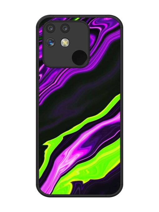 Bright Fluid Violet Glossy Metal Phone Cover for Realme Narzo 50 (5G)