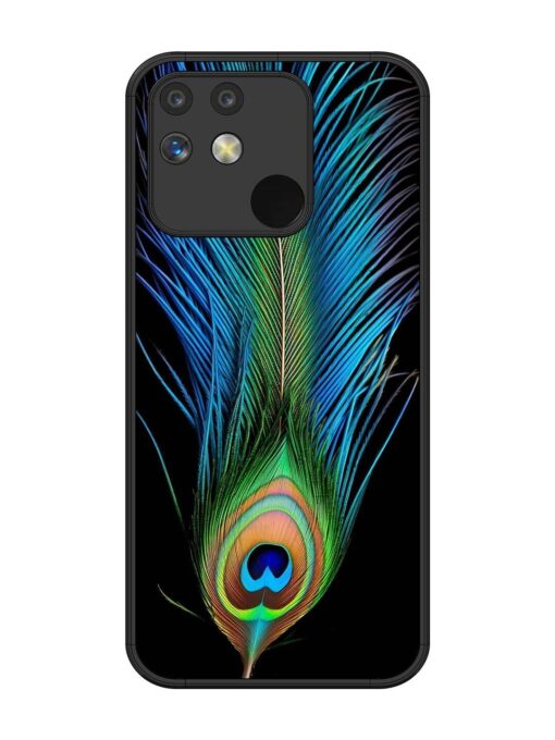 Peacock Feather Glossy Metal TPU Phone Cover for Realme Narzo 50 (5G) Zapvi