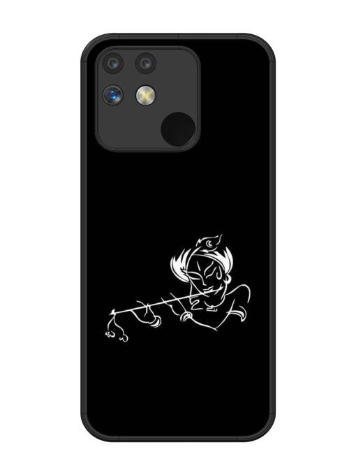 Krishna Flute Glossy Metal Phone Cover for Realme Narzo 50 (5G)