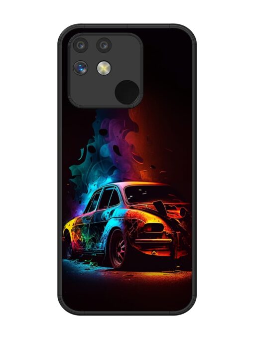 High Classic Car Art Glossy Metal Phone Cover for Realme Narzo 50 (5G)