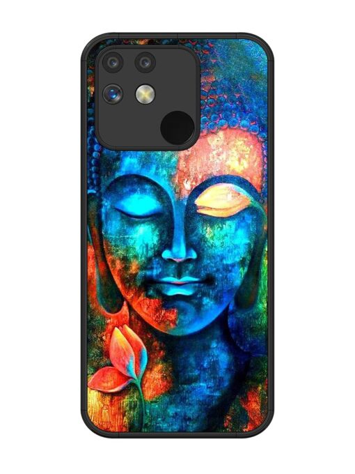 Buddha Painting Glossy Metal Phone Cover for Realme Narzo 50A