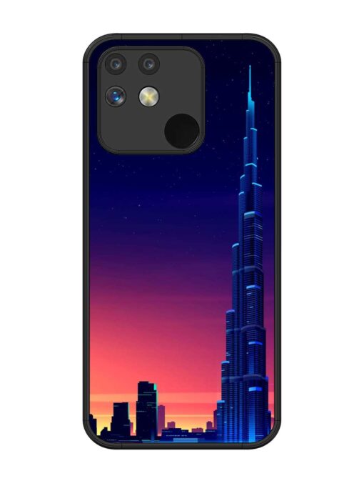 Burj Khalifa Abstract Glossy Metal Phone Cover for Realme Narzo 50A Zapvi