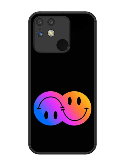 Gradient Smile Art Glossy Metal TPU Phone Cover for Realme Narzo 50A