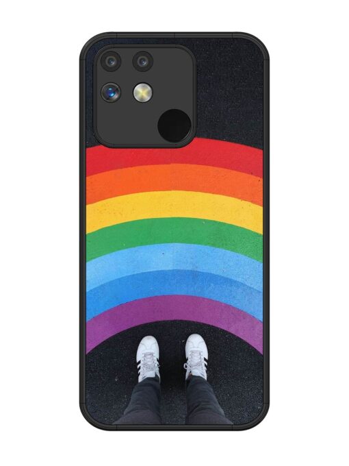 Legs Rainbow Glossy Metal TPU Phone Cover for Realme Narzo 50A Zapvi