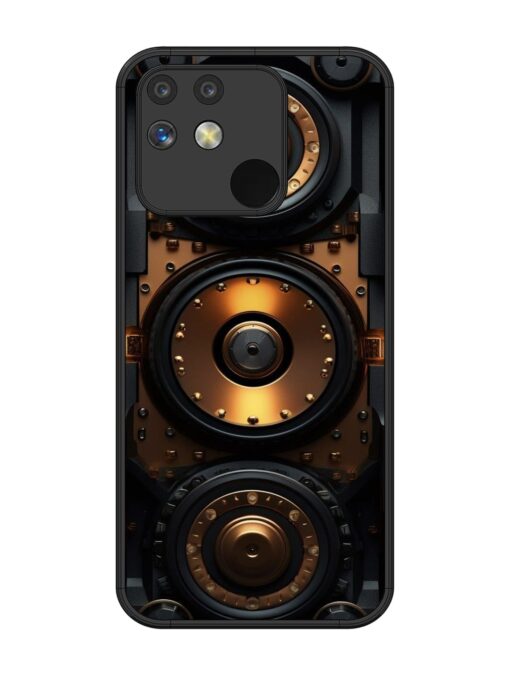 Sound Box Glossy Metal Phone Cover for Realme Narzo 50A