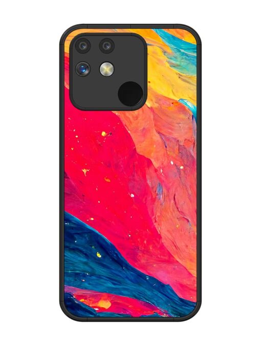 Starry Night Glossy Metal Phone Cover for Realme Narzo 50A