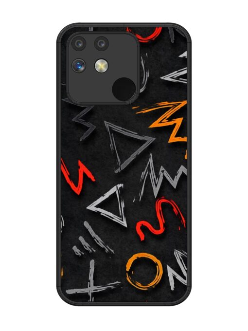 Grungy Graffiti Glossy Metal Phone Cover for Realme Narzo 50A