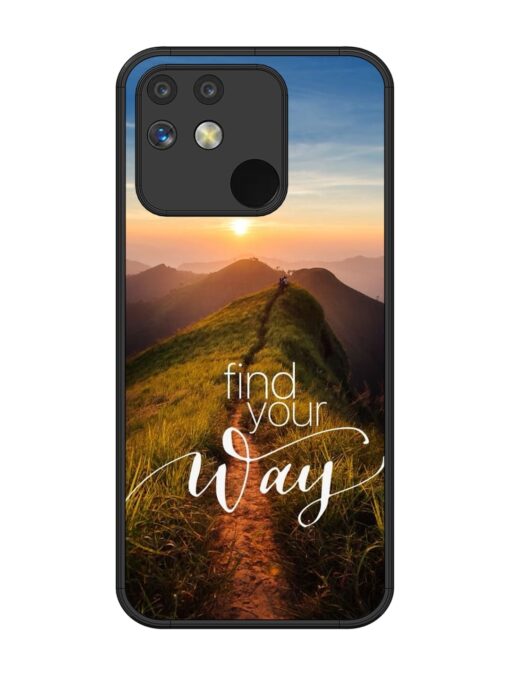 Find Your Way Glossy Metal Phone Cover for Realme Narzo 50A