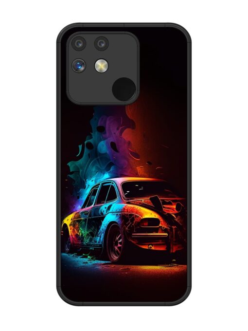 High Classic Car Art Glossy Metal Phone Cover for Realme Narzo 50A