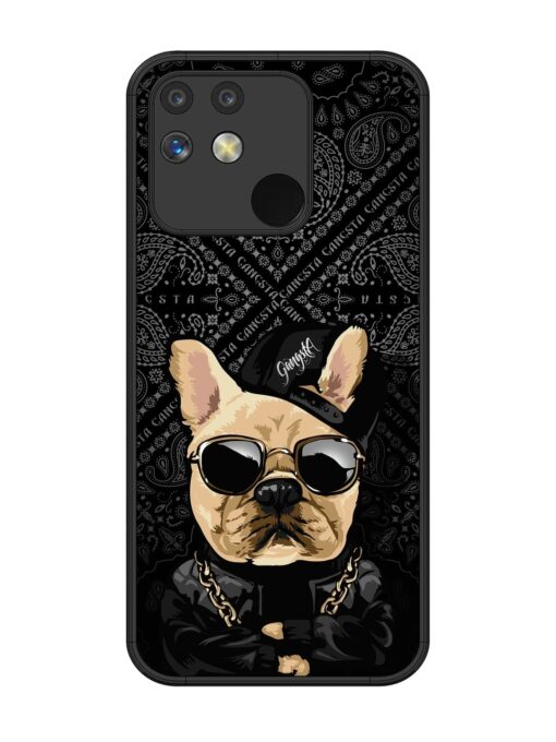 Gangsta Cool Sunmetales Dog Glossy Metal Phone Cover for Realme Narzo 50A