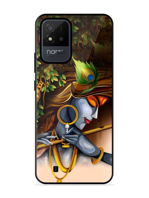 Krishna Glossy Metal Phone Cover for Realme Narzo 50I Zapvi