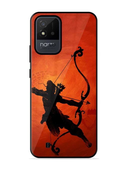 Illustration Lord Rama Glossy Metal Phone Cover for Realme Narzo 50I Zapvi