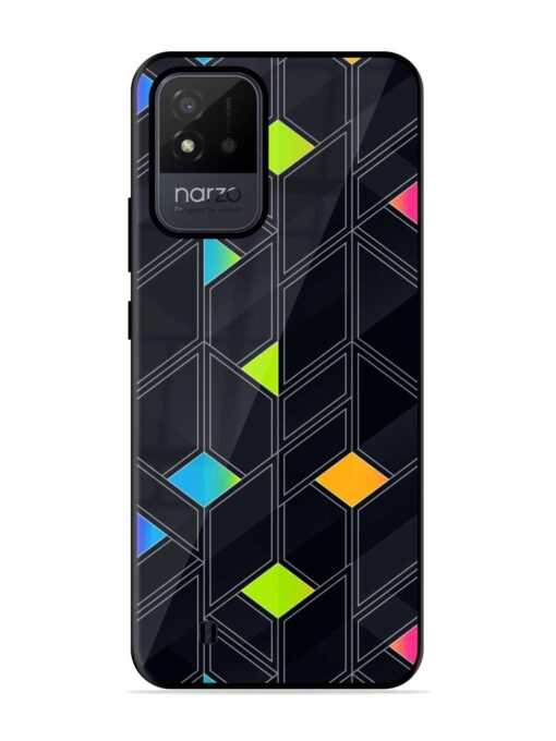 Abstract Mosaic Seamless Glossy Metal Phone Cover for Realme Narzo 50I Zapvi