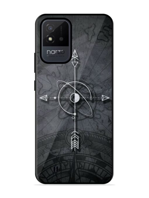 Lighting Cross Glossy Metal Phone Cover for Realme Narzo 50I