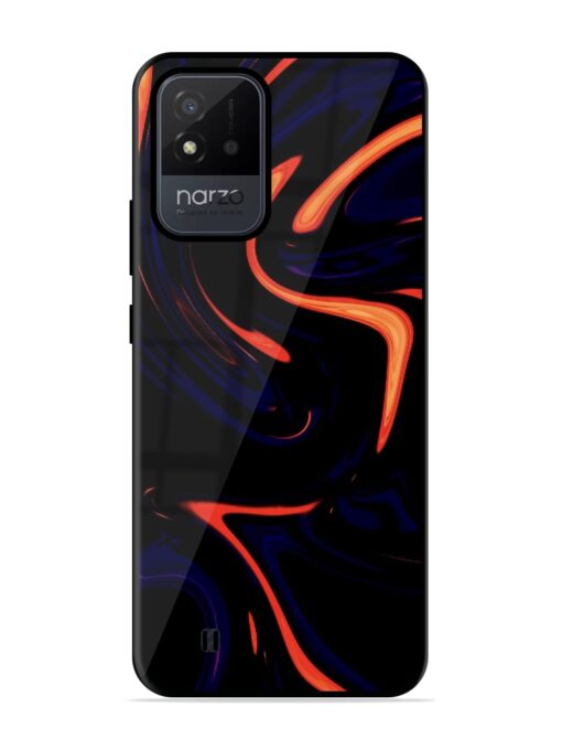 Super Amoled Glossy Metal Phone Cover for Realme Narzo 50I Zapvi