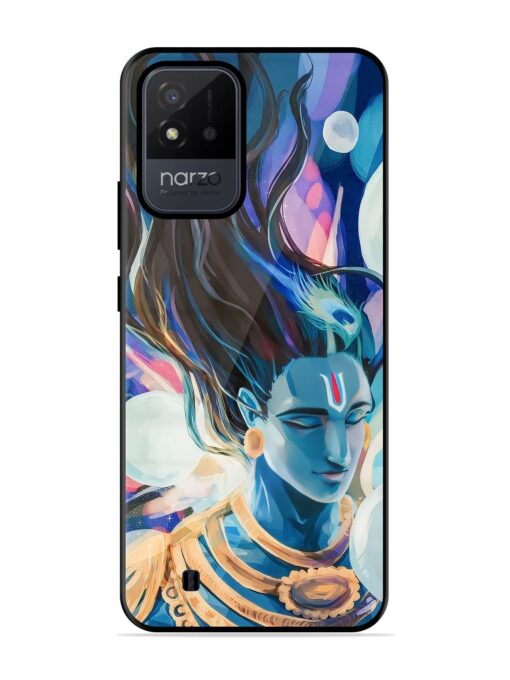 Bhagwan Sri Krishna Glossy Metal Phone Cover for Realme Narzo 50I Zapvi