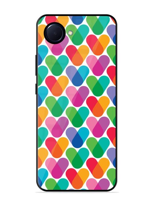 Overlapping Colors Colorful Glossy Metal TPU Phone Cover for Realme Narzo 50I Prime Zapvi