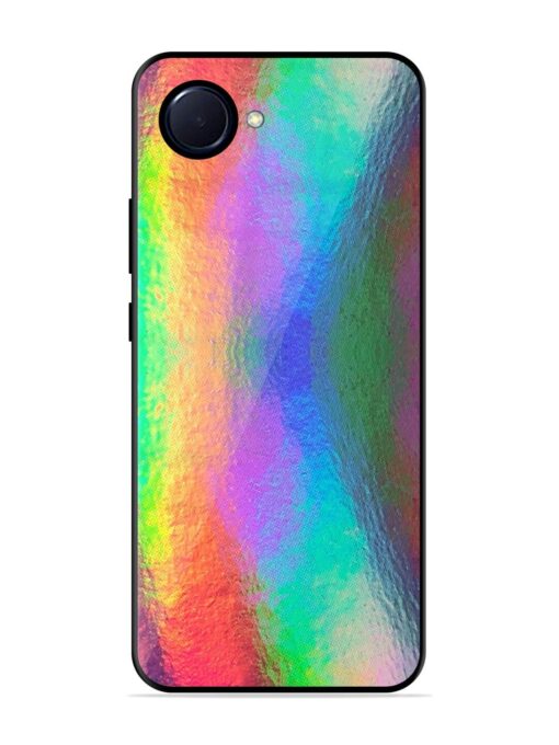 Colorful Holographic Background Glossy Metal TPU Phone Cover for Realme Narzo 50I Prime Zapvi