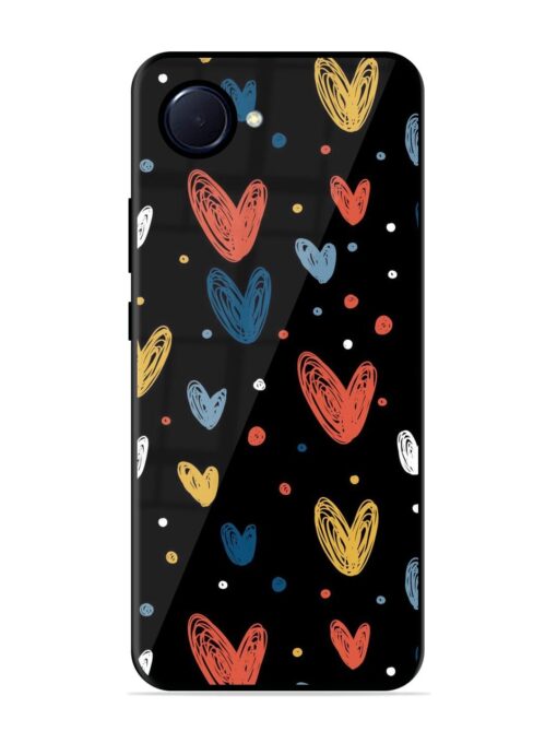 Happy Valentines Day Glossy Metal TPU Phone Cover for Realme Narzo 50I Prime Zapvi