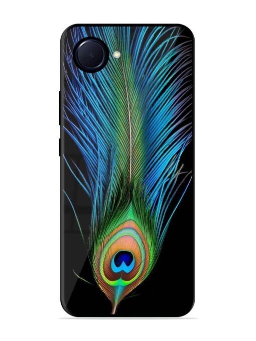 Peacock Feather Glossy Metal TPU Phone Cover for Realme Narzo 50I Prime Zapvi