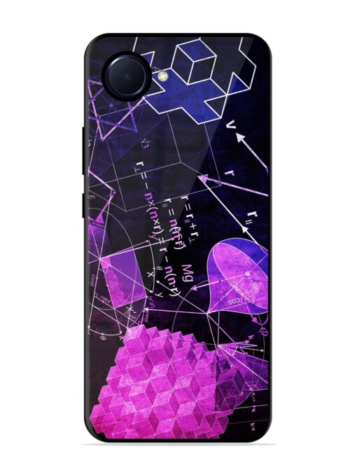 Math Physics Formula Art Glossy Metal Phone Cover for Realme Narzo 50I Prime Zapvi