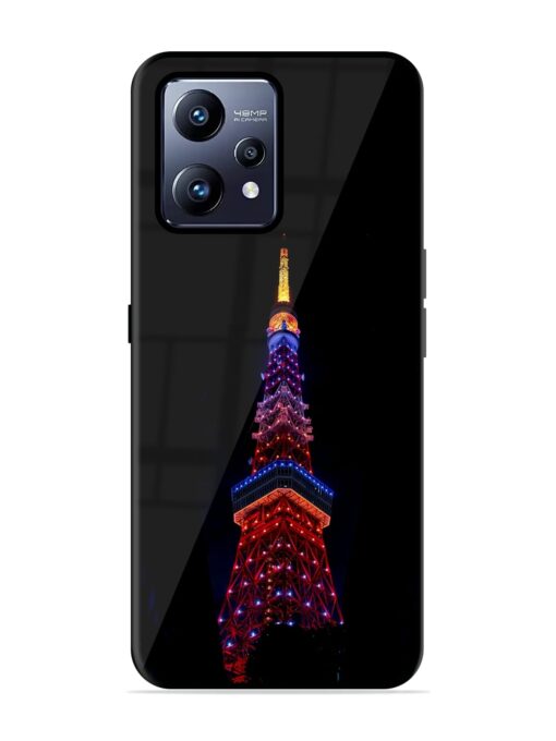 Eiffel Tower Night View Glossy Metal Phone Cover for Realme Narzo 50 Pro