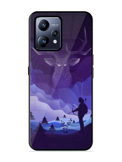 Deer Forest River Glossy Metal Phone Cover for Realme Narzo 50 Pro Zapvi