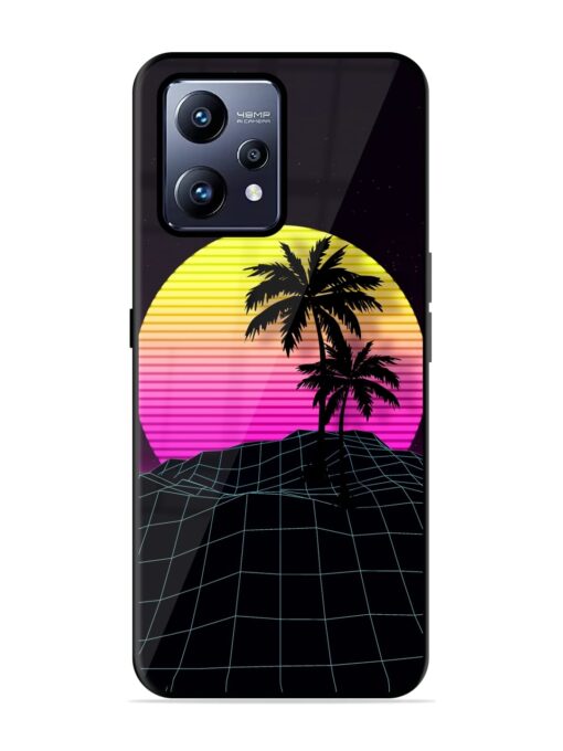 Coconut Vector Glossy Metal Phone Cover for Realme Narzo 50 Pro Zapvi