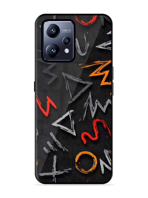 Grungy Graffiti Glossy Metal Phone Cover for Realme Narzo 50 Pro Zapvi