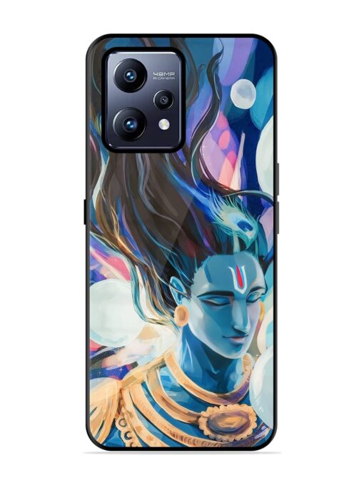 Bhagwan Sri Krishna Glossy Metal Phone Cover for Realme Narzo 50 Pro Zapvi