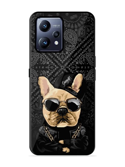 Gangsta Cool Sunmetales Dog Glossy Metal Phone Cover for Realme Narzo 50 Pro Zapvi