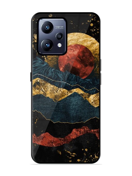 Gold Painting View Glossy Metal Phone Cover for Realme Narzo 50 Pro Zapvi