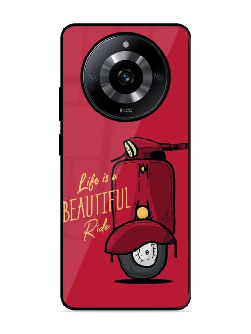 Life Is Beautiful Rides Glossy Metal Phone Cover for Realme Narzo 60 (5G) Zapvi