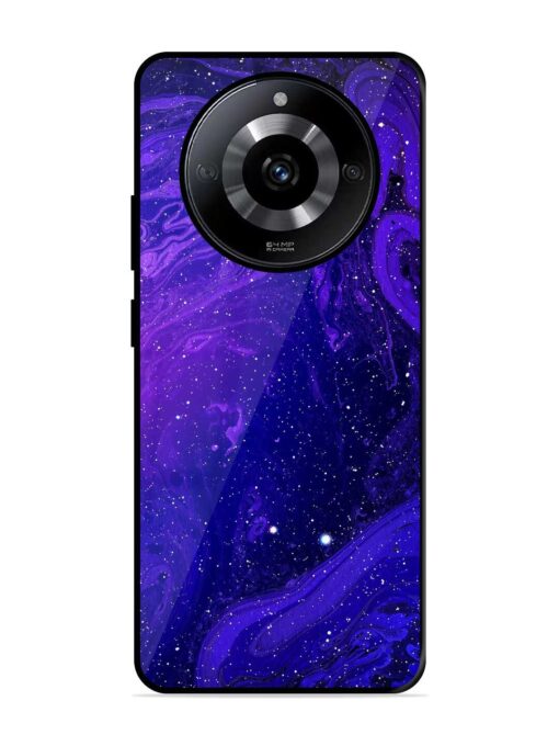 Galaxy Acrylic Abstract Art Glossy Metal Phone Cover for Realme Narzo 60 (5G)