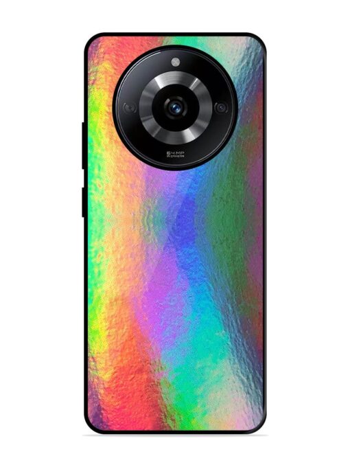 Colorful Holographic Background Glossy Metal TPU Phone Cover for Realme Narzo 60 (5G) Zapvi