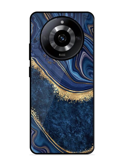 Abstract Background Blue Glossy Metal TPU Phone Cover for Realme Narzo 60 (5G) Zapvi