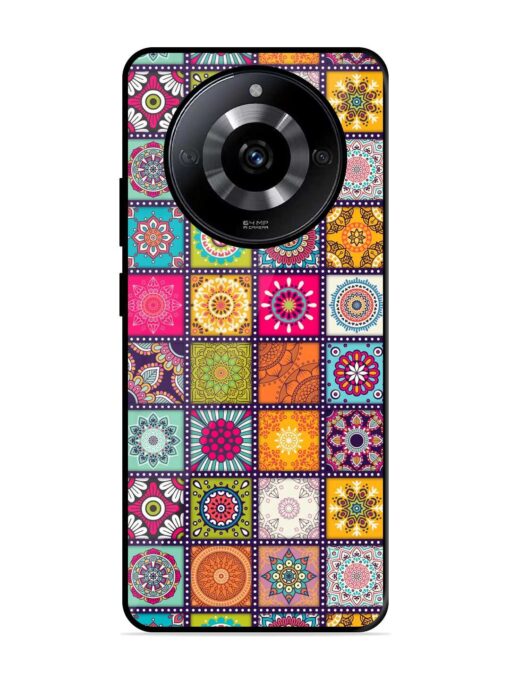 Seamless Pattern Vintage Glossy Metal Phone Cover for Realme Narzo 60 (5G) Zapvi