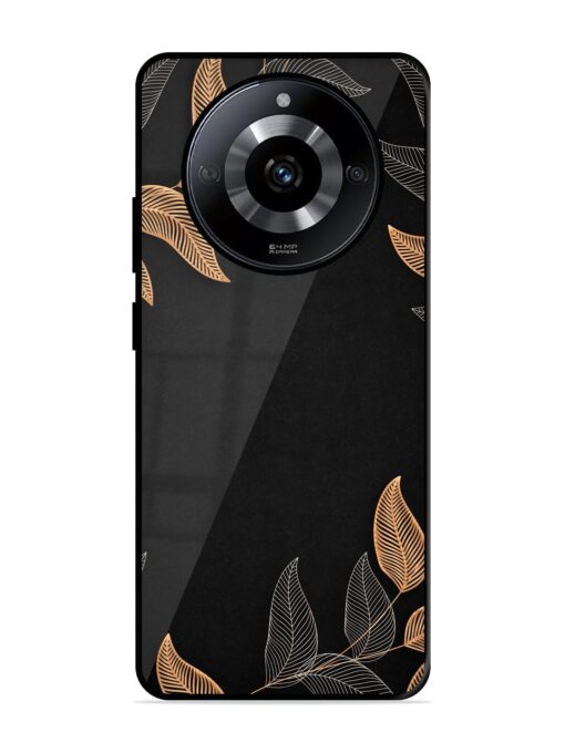 Foliage Art Glossy Metal Phone Cover for Realme Narzo 60 (5G) Zapvi