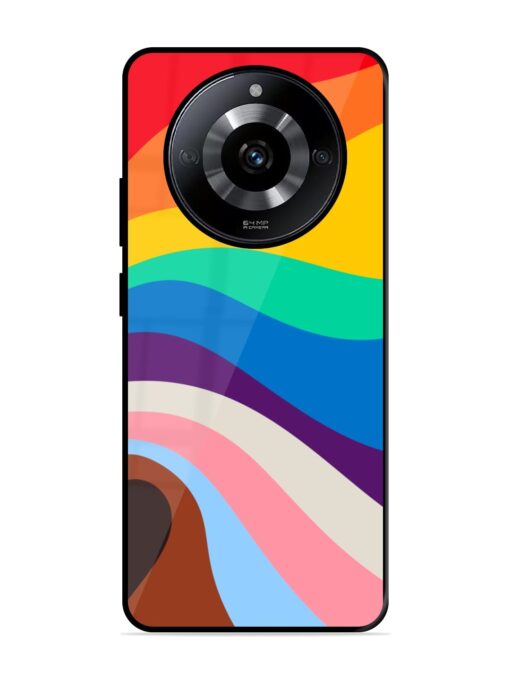 Minimal Pride Art Glossy Metal Phone Cover for Realme Narzo 60 (5G) Zapvi