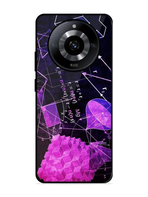 Math Physics Formula Art Glossy Metal Phone Cover for Realme Narzo 60 (5G) Zapvi