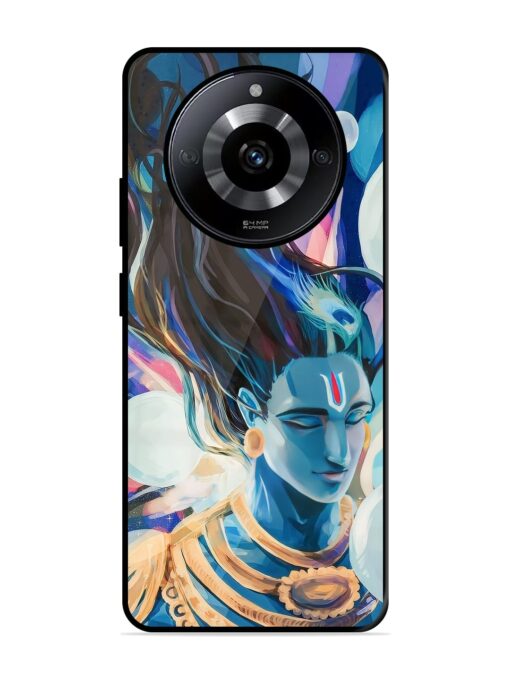 Bhagwan Sri Krishna Glossy Metal Phone Cover for Realme Narzo 60 (5G) Zapvi