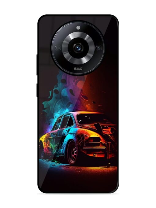 High Classic Car Art Glossy Metal Phone Cover for Realme Narzo 60 (5G) Zapvi