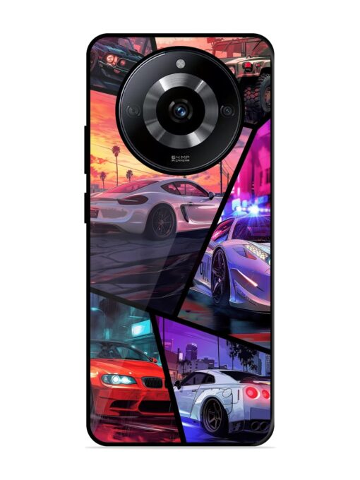 Ride In Pixels Glossy Metal Phone Cover for Realme Narzo 60 (5G) Zapvi