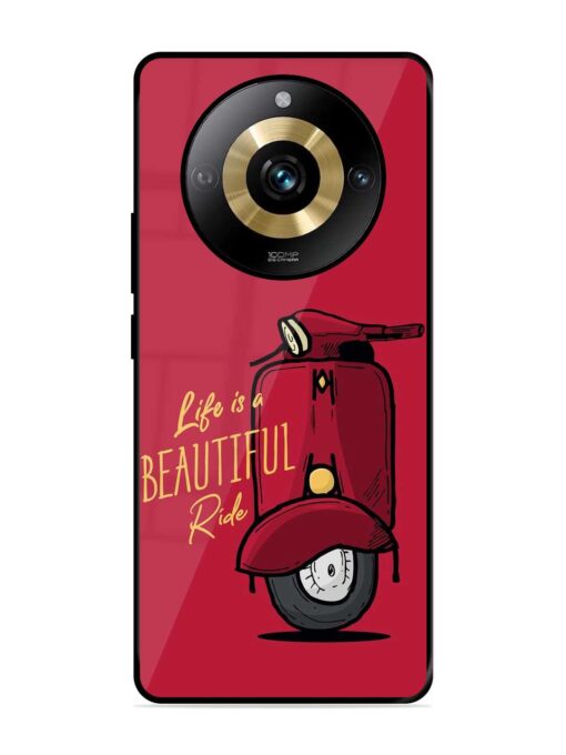 Life Is Beautiful Rides Glossy Metal Phone Cover for Realme Narzo 60 Pro (5G)